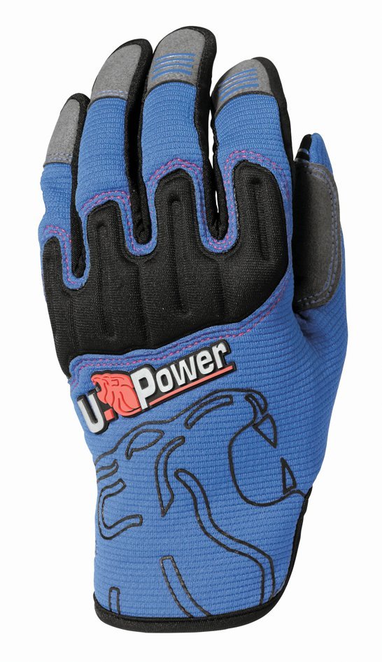 U-Power rukavice BOOST GP, blue neon