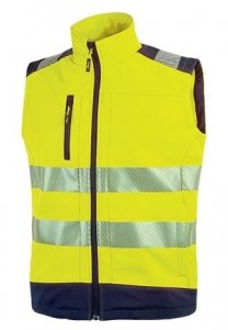 U-Power reflexní softshell vesta DANY, yellow fluo | pracovní bezpečnostní  obuv | pracovní oděvy