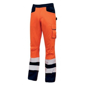U-Power reflexní kalhoty pas LIGHT, orange fluo